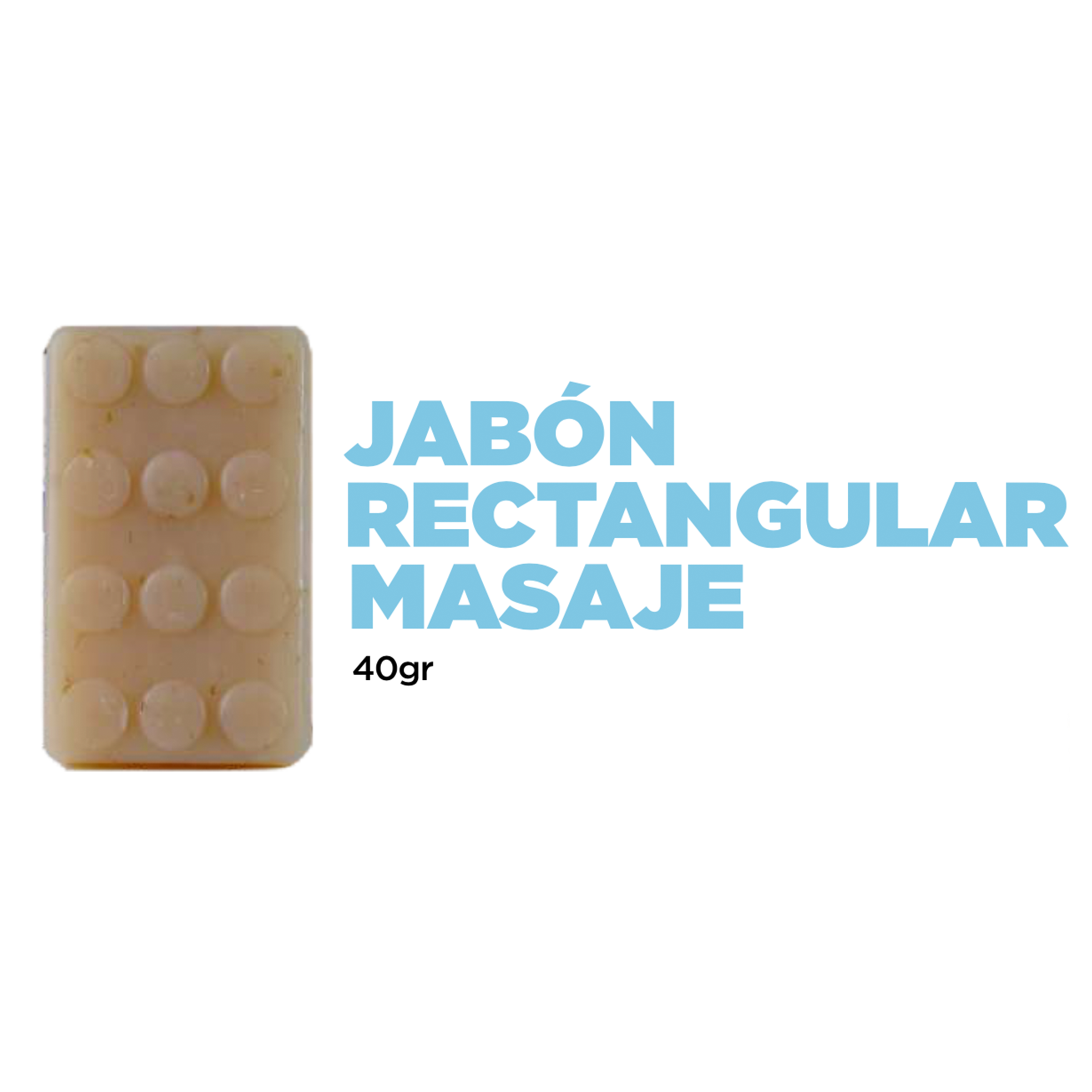 Jabón rectangular masaje 40gr