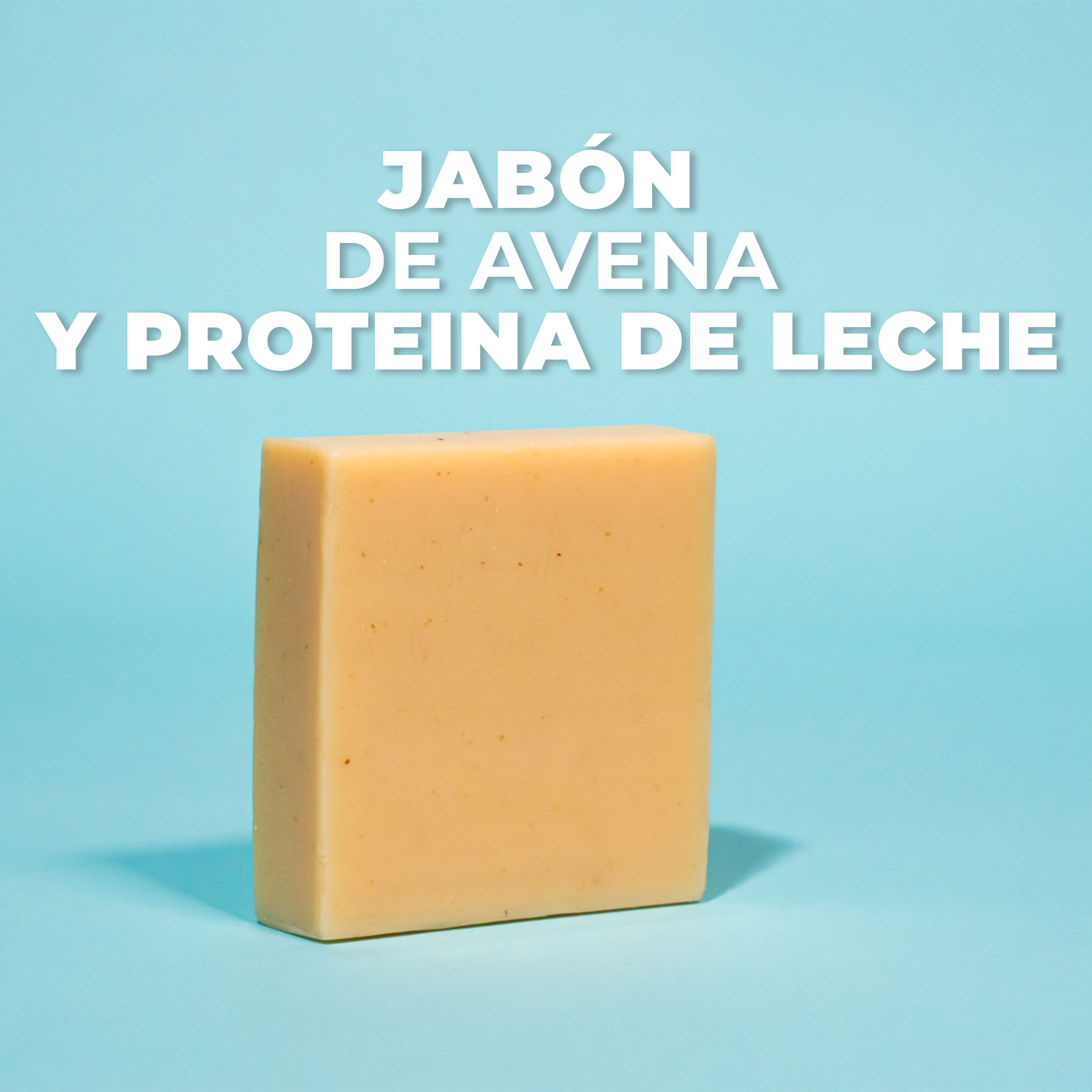 Jabón de avena y proteina de leche