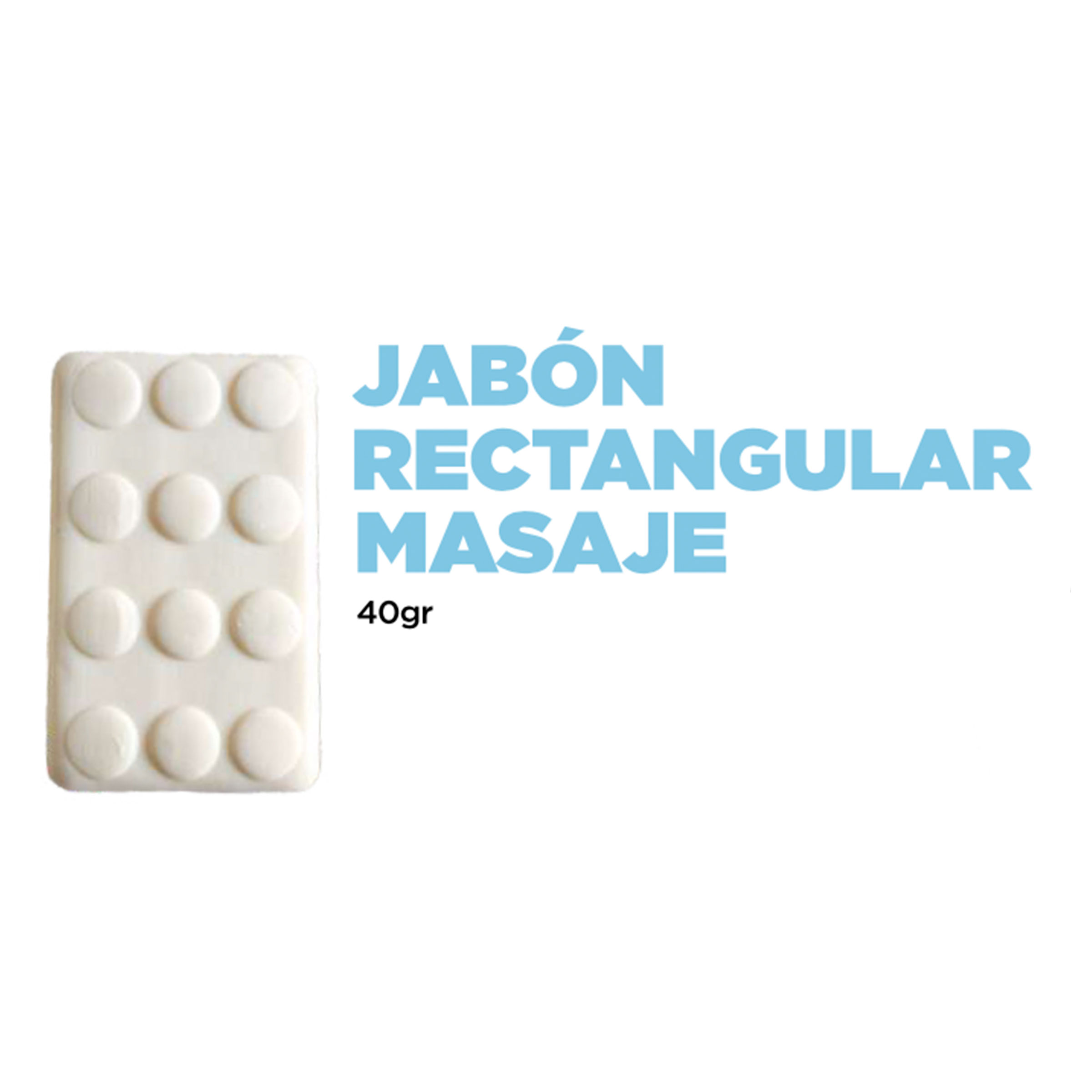 Jabón rectangular masaje 40gr